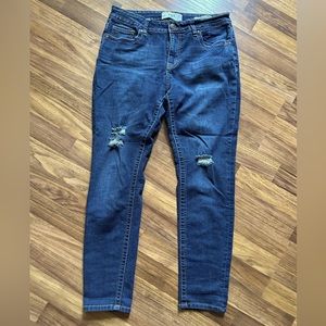 VGS Distressed Skinny Ankle Jeans Size 8